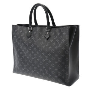 Louis Vuitton Eclipse Black Bag Canvas Tote Gray Sac Monogram Grand